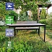 Садовый стол Эко Лофт из ДПК на металлокаркасе 75х150х75 см